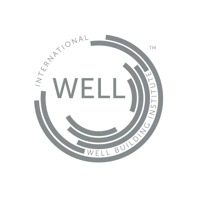 The WELL Building Standard logo — the word WELL inside a broken circular device, ringed by the words International WELL Building Institute.